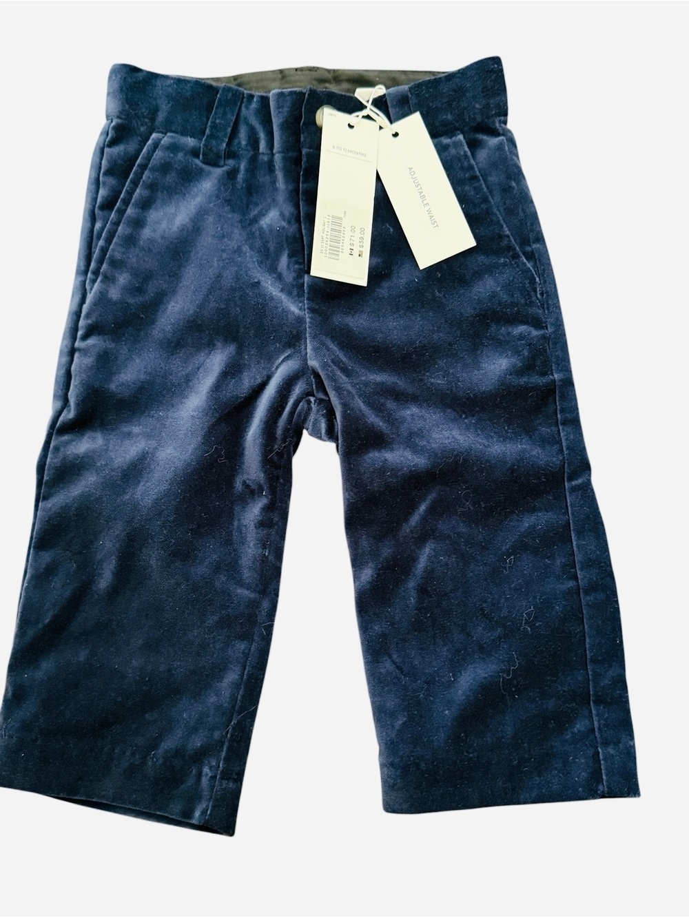 Janie and Jack Velvet Pants Classic Straight Fit Holiday Collection 6-12 months